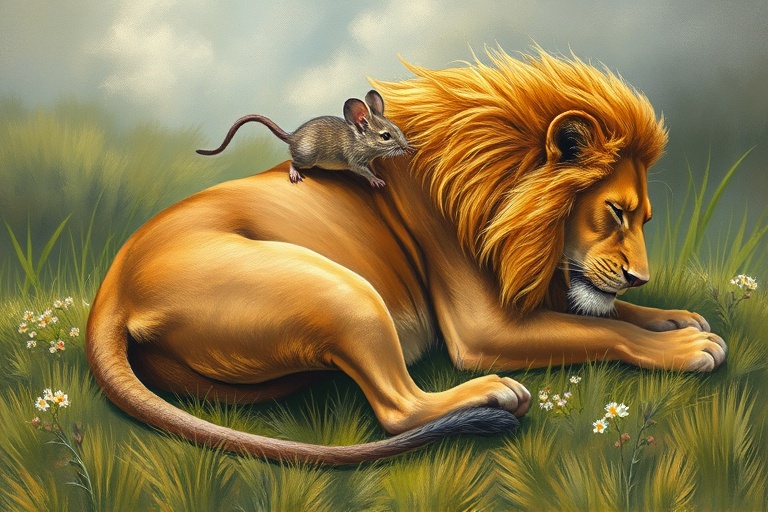 THE LION AND THE MOUSE